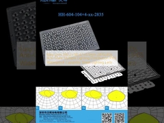 Nuevo lente 292.2×181.47×6.5mm 2835LEDs Luzes múltiples anti-brillo Distribución de la iluminación de la calle Lente