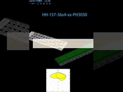 Lentes de iluminación callejera de alta potencia: mejor eficiencia y bajo resplandor con 144 piezas de 3030 LED