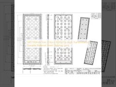 345*130mm Tamaño 224pcs 3030LEDs Alta transmisión Material duradero Lentes de iluminación callejera