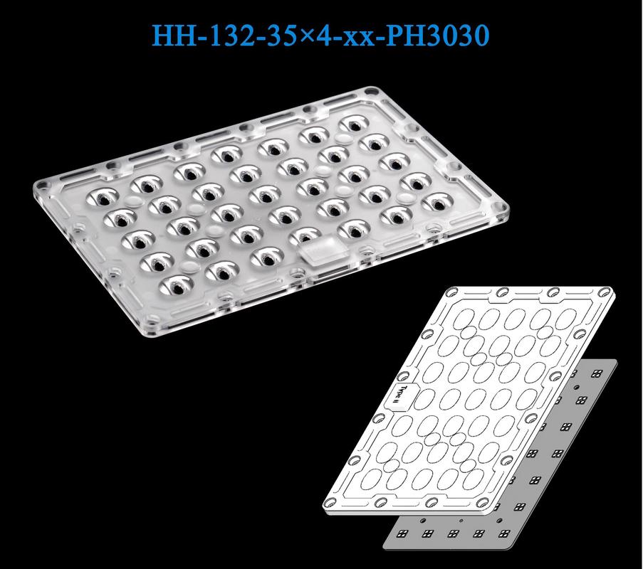 140pcs 3030 Light Sources High Transmittance Waterproof  PC Material Street&Flood Lighting Lens